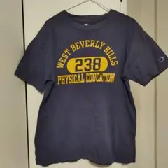 チャンピオン　Ｔシャツ　Ｌサイズ　３段　カプセル　紺黄