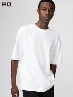 uniqlo u エアリズムコットンオーバーサイズTシャツ　白　ホワイト