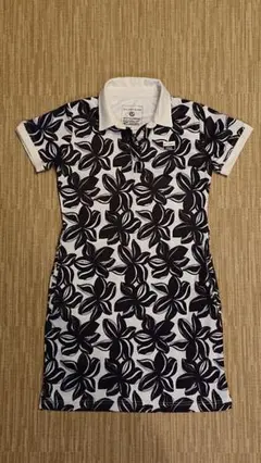 【美品】efficace ストレッチ半袖ワンピース