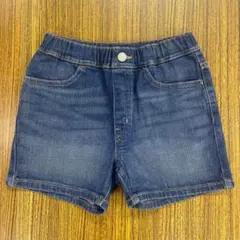 【新品 130cm】キッズ デニム ショートパンツ ユニクロ【A62】