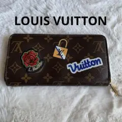 ルイ ヴィトン モノグラム ジッピーウォレット パッチーズ 長財布