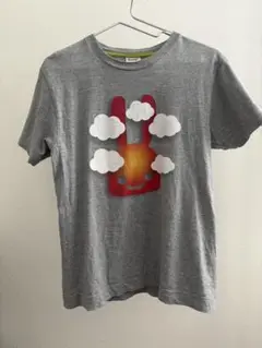 CUNE グラデーションプリント 夕焼け　うさぎ　Tシャツ