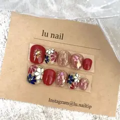 現品◎ネイルチップ nail 成人式ネイル 和柄ネイル 花柄ネイル