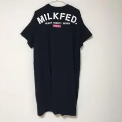 MILKFED. ミルクフェド Tシャツ ワンピース 紺 ネイビー