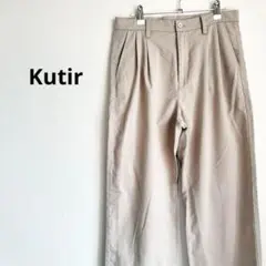 Kutir スラックス　パンツ　チノパン　ベージュ　L 無地　カジュアル