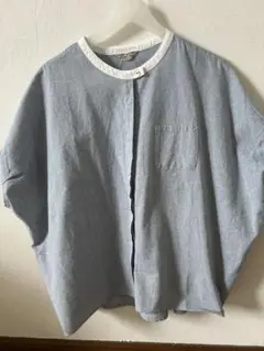 新品　Samantha Mos2 クールコットン　タック袖ブラウス