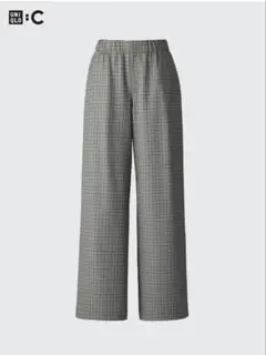 新品　UNIQLO C イージーワイドパンツC グレー　サイズL