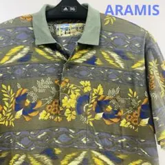 アラミスARAMISヴィンテージアロハ風昭和レトロプリント大きめLLサイズ！