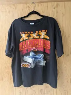 90s.Tシャツ　Champ Super bawl xxx　サイズL　446