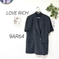 8556-2 LOVE RICH 半袖スーツジャケット フォーマル オフィス