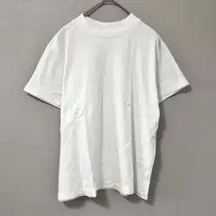 ◉GU　スムースクルーネックT(半袖)　白　無地　レディース　L