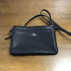 COACH ブラック ショルダーバッグ