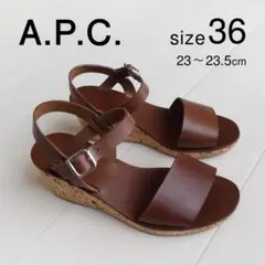 美品 A.P.C. 3.6万円 サンダル 23cm 23.5cm アーペーセー