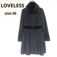 LOVELESS ファーコート ブラック