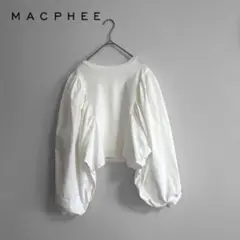 マカフィー　異素材 ギャザースリーブ ドルマン ブラウス トゥモローランド