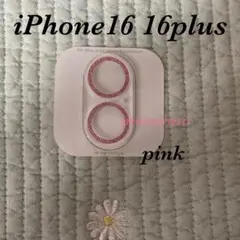iPhone16/iPhone16plusクリア　ピンク