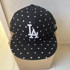 New Era ＬＡ星柄キャップ 7 1/2