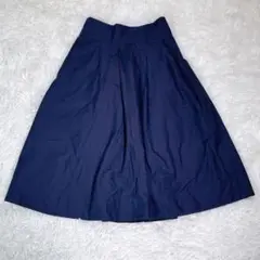 PARLMASĖL【36】ひざ丈スカート　ネイビー　レディース　小さいサイズ