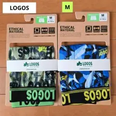 【LOGOS】ボクサーブリーフ Mサイズ グリーン系&ブルー系 2枚セット