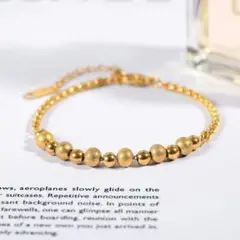 【希少品】18 Kゴールドファッションシンプルブレスレット881