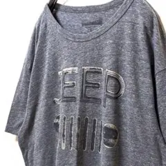 ジープスピリット ロゴ Tシャツ グレー 灰色 L 古着