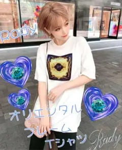 Rady☆オリエンタルフレームTシャツ☆オーバーサイズTシャツ☆Tシャツワンピ☆