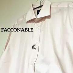新品 未使用 FACCONABLE Ｙシャツ メンズ ピンク ビジネス 39