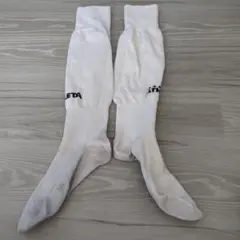 ATHLETA ホワイト サッカーソックス