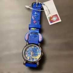 【136】新品 スティッチ 子供用 腕時計 青