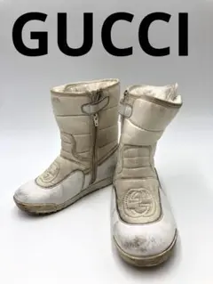 GUCCI ブランド ホワイト スニーカー インターロッキング キッズ メンズ