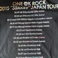 ONE OK ROCK 2015 TOUR Tシャツ 5着 ＸＬ３枚 Ｌ２枚