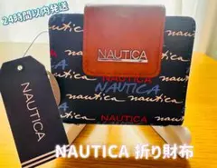 NAUTICA ロゴプリント 二つ折り財布 新品タグ付き