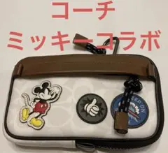 【ほぼ新品】COACHコーチ ディズニーコラボポーチ(ミニクラッチ)