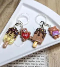 アイスとくまちゃんのアンブレラマーカー♡ ２個セット☆