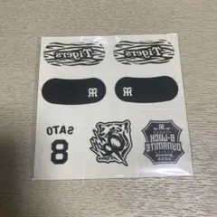 阪神タイガース　アイブラック　フェイスシール　サトテル