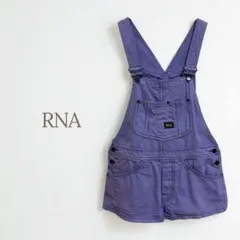 ★RNA★ショートオーバーオール 紫 ポケットハート ガーリー