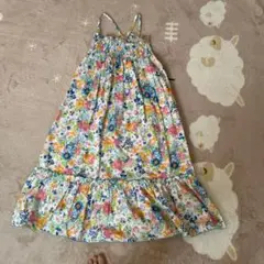 【夏物お値下げ♪】女児フラワー柄ワンピース
