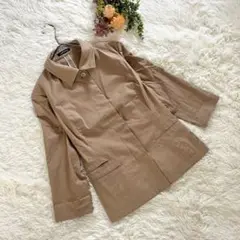 美品✨ニューヨーカー【L相当】ジャケット ステンカラー アウター ベージュ