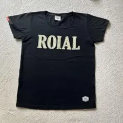 ROIAL ロゴプリント Tシャツ 黒