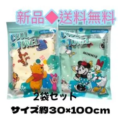 冷感グッズクールタオルディズニーくまのプーさんミニーマウス 2袋セット(各1袋)