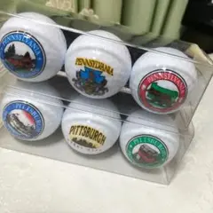 ペンシルベニア州デザイン ゴルフボール 6個セット