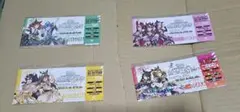 ウマ娘5th メモリアルピクチャーチケット　4点セット