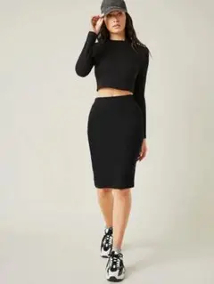 SHEIN 黒　タイトスカート　コスプレ　オフィスカジュアル　XL（4L）