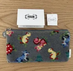 フェイラー ハイジ　フラットポーチ　 グルー　完売品