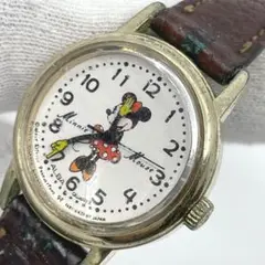動作未確認　SEIKO　ALBA　クォーツ腕時計　ミニーマウス　ヴィンテージ