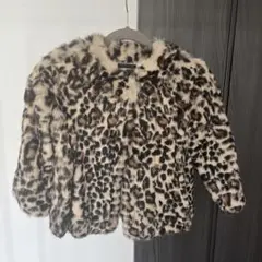 美品⭐︎NINEレオパードファーコートふぁーボレロ