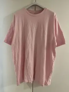 無地ピンク Tシャツ　XLサイズ ⑩