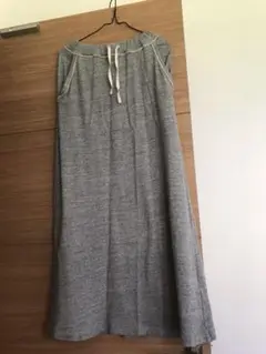 スウェット ロングスカート グレー 無印良品