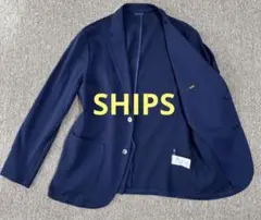 シップス　濃紺　ストレッチ　アンコン　サマー　ジャケット