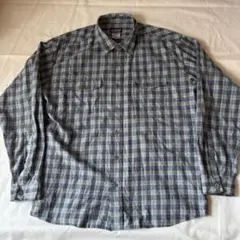 Patagonia チェック シャツ 長袖 F9 オーガニックコットン 混紡